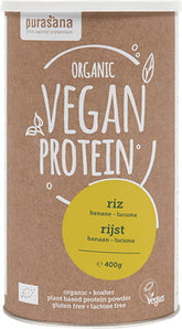 Banana Lucuma Rice Protein Lactose-Free Gluten-Free ORGANIC 400 g - PURASANA